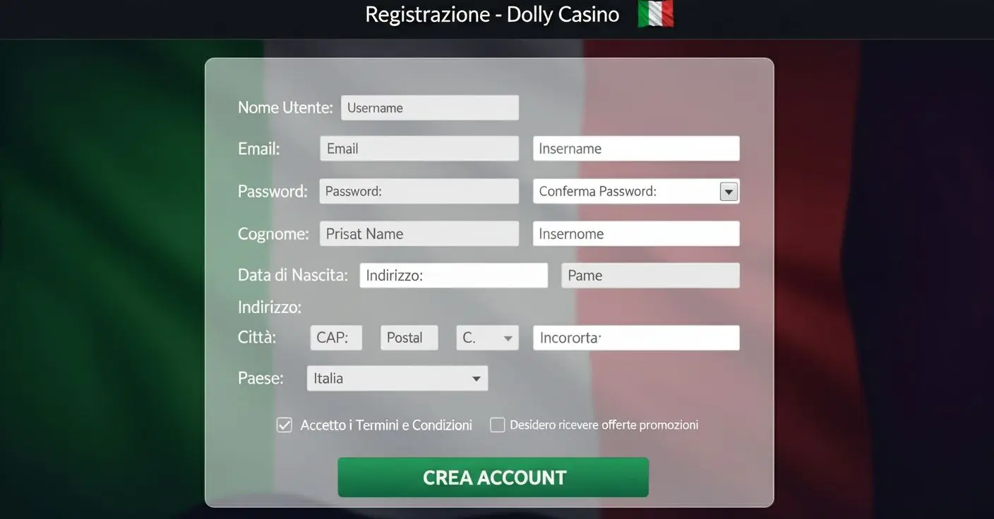 Come registrarsi casino account setup